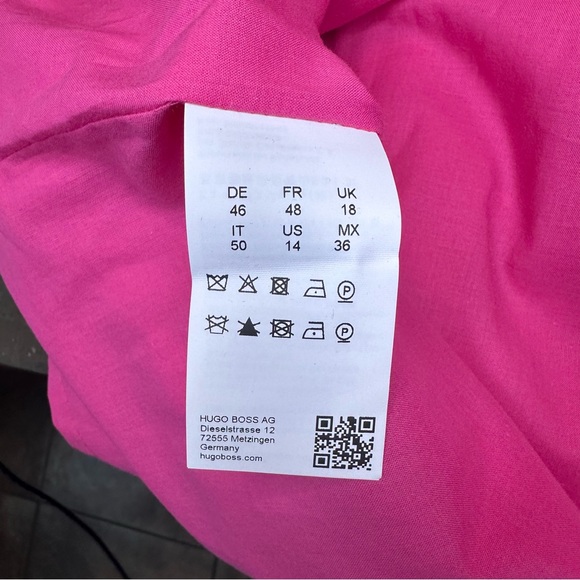 Hugo Boss Diteva Sleeveless, Textured, SquareNeck Shift Dress Sz 14 - Picture 10 of 11